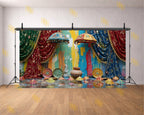 VIBRANT RAJASTHANI HOLI DECOR BACKDROP FOR TRADITIONAL & FESTIVE PHOTOGRAPHY