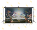 MAGICAL MUSHROOM FANTASY VILLAGE BACKDROP FOR KIDS & CREATIVE PHOTOGRAPHY