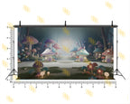 MAGICAL MUSHROOM FANTASY VILLAGE BACKDROP FOR KIDS & CREATIVE PHOTOGRAPHY