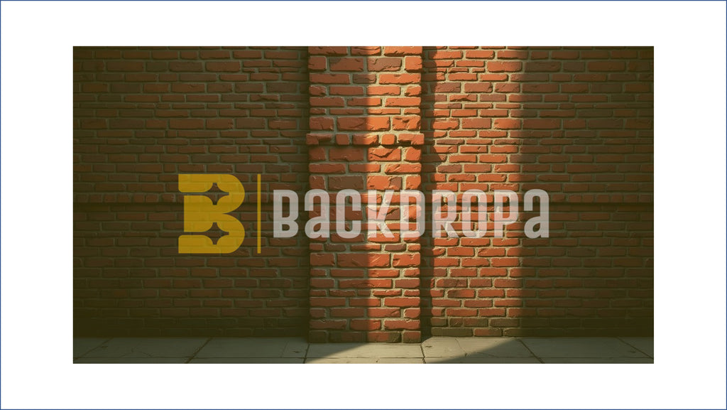 URBAN BRICK WALL SPOTLIGHT BACKDROP FOR FASHION & PORTRAIT PHOTOGRAPHY