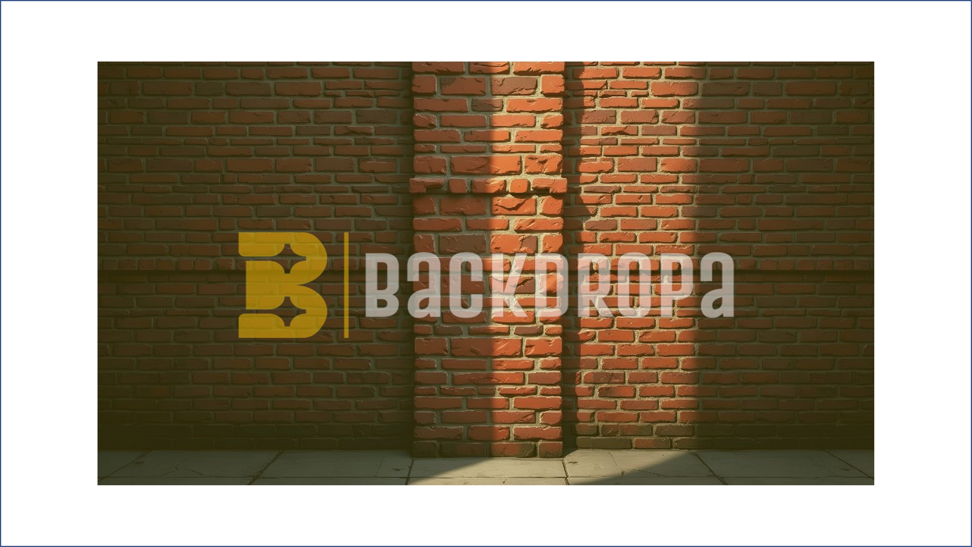 URBAN BRICK WALL SPOTLIGHT BACKDROP FOR FASHION & PORTRAIT PHOTOGRAPHY