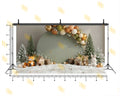 WINTER KIDS THEME ROUND PANEL BACKDROP FOR CAKE SMASH & BABY PHOTOGRAPHY