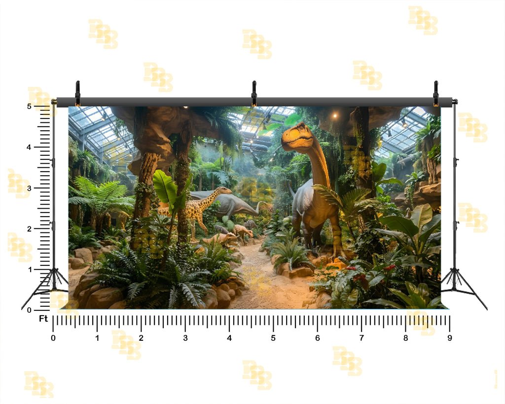JURASSIC JUNGLE DINOSAUR ADVENTURE BACKDROP FOR KIDS PHOTOGRAPHY