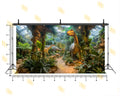 JURASSIC JUNGLE DINOSAUR ADVENTURE BACKDROP FOR KIDS PHOTOGRAPHY