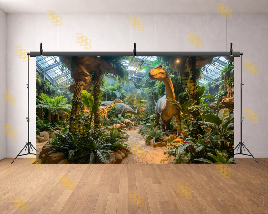 JURASSIC JUNGLE DINOSAUR ADVENTURE BACKDROP FOR KIDS PHOTOGRAPHY