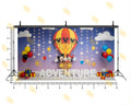 MICKEY MOUSE HOT AIR BALLOON ADVENTURE THEME BACKDROP FOR KIDS BIRTHDAY PHOTOGRAPHY
