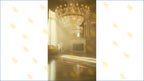 ROYAL SUNLIT PALACE ROOM WITH CRYSTAL CHANDELIER BACKDROP FOR BOUTIQUE & PORTRAIT PHOTOGRAPHY