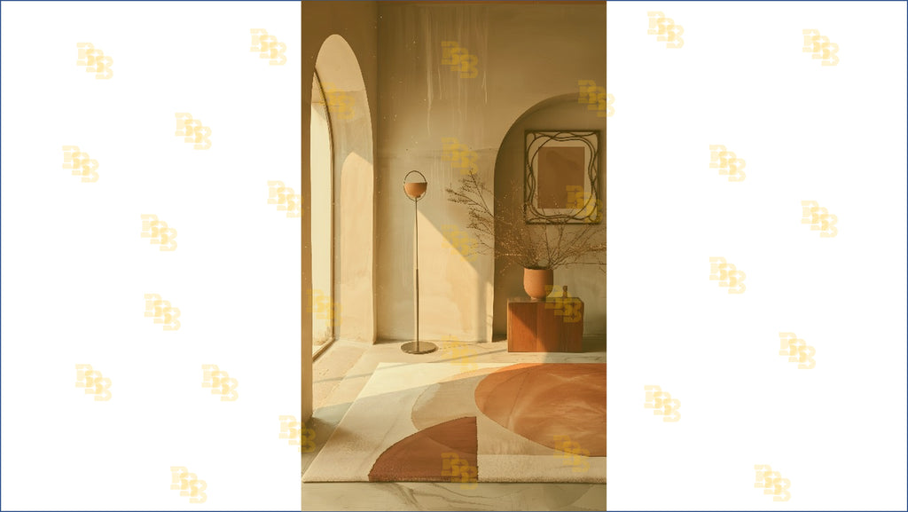 MODERN EARTH TONE ARCH INTERIOR WITH MINIMAL DECOR BACKDROP FOR CONTENT & PORTRAIT PHOTOGRAPHY