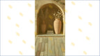 MINIMAL TERRACOTTA ARCH NICHE WITH VASE DECOR BACKDROP FOR PORTRAIT & CONTENT PHOTOGRAPHY