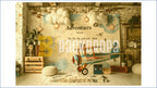 ADVENTURE MAP AIRPLANE KIDS THEME BACKDROP FOR BIRTHDAY & PHOTOGRAPHY
