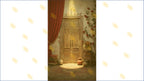 ROSE WALL DOOR WITH RED CURTAIN BACKDROP FOR PORTRAIT & REELS PHOTOGRAPHY