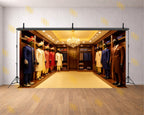 ROYAL SHERWANI SHOWROOM WITH CHANDELIER BACKDROP FOR FASHION & TRADITIONAL PHOTOGRAPHY