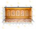 ELEGANT FLORAL ARCH WALL PANEL BACKDROP FOR PORTRAIT & EVENT PHOTOGRAPHY