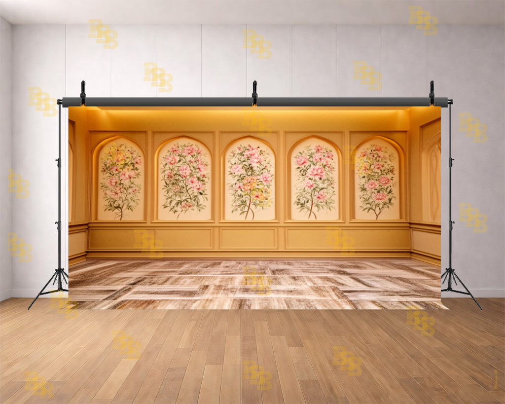 ELEGANT FLORAL ARCH WALL PANEL BACKDROP FOR PORTRAIT & EVENT PHOTOGRAPHY