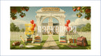 BACK TO SCHOOL ARCH GATE WITH BOOKS AND BALLOONS BACKDROP FOR KIDS PHOTOGRAPHY