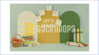 LETS LEARN SCHOOL THEME WITH BOOKS AND CRAYONS BACKDROP FOR KIDS & EDUCATION PHOTOGRAPHY