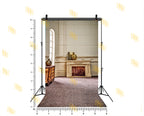 CLASSIC FIREPLACE ROOM WITH VINTAGE CABINET BACKDROP FOR GROOM & ELEGANT PHOTOGRAPHY