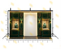 LUXURY EMERALD JEWELLERY SHOWROOM WALL BACKDROP FOR FASHION & PRODUCT PHOTOGRAPHY