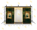 LUXURY EMERALD JEWELLERY SHOWROOM WALL BACKDROP FOR FASHION & PRODUCT PHOTOGRAPHY