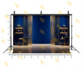 ROYAL BLUE LUXURY JEWELLERY DISPLAY WALL BACKDROP FOR FASHION & PRODUCT PHOTOGRAPHY