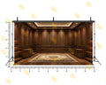 ROYAL WOODEN LUXURY INTERIOR ROOM BACKDROP FOR GROOM & FASHION PHOTOGRAPHY