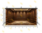 ROYAL WOODEN LUXURY INTERIOR ROOM BACKDROP FOR GROOM & FASHION PHOTOGRAPHY