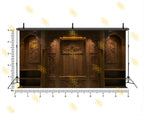 ROYAL CARVED WOODEN WALL INTERIOR BACKDROP FOR GROOM & TRADITIONAL PHOTOGRAPHY