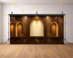 ROYAL WOODEN ARCH DISPLAY WALL BACKDROP FOR JEWELLERY & FASHION PHOTOGRAPHY