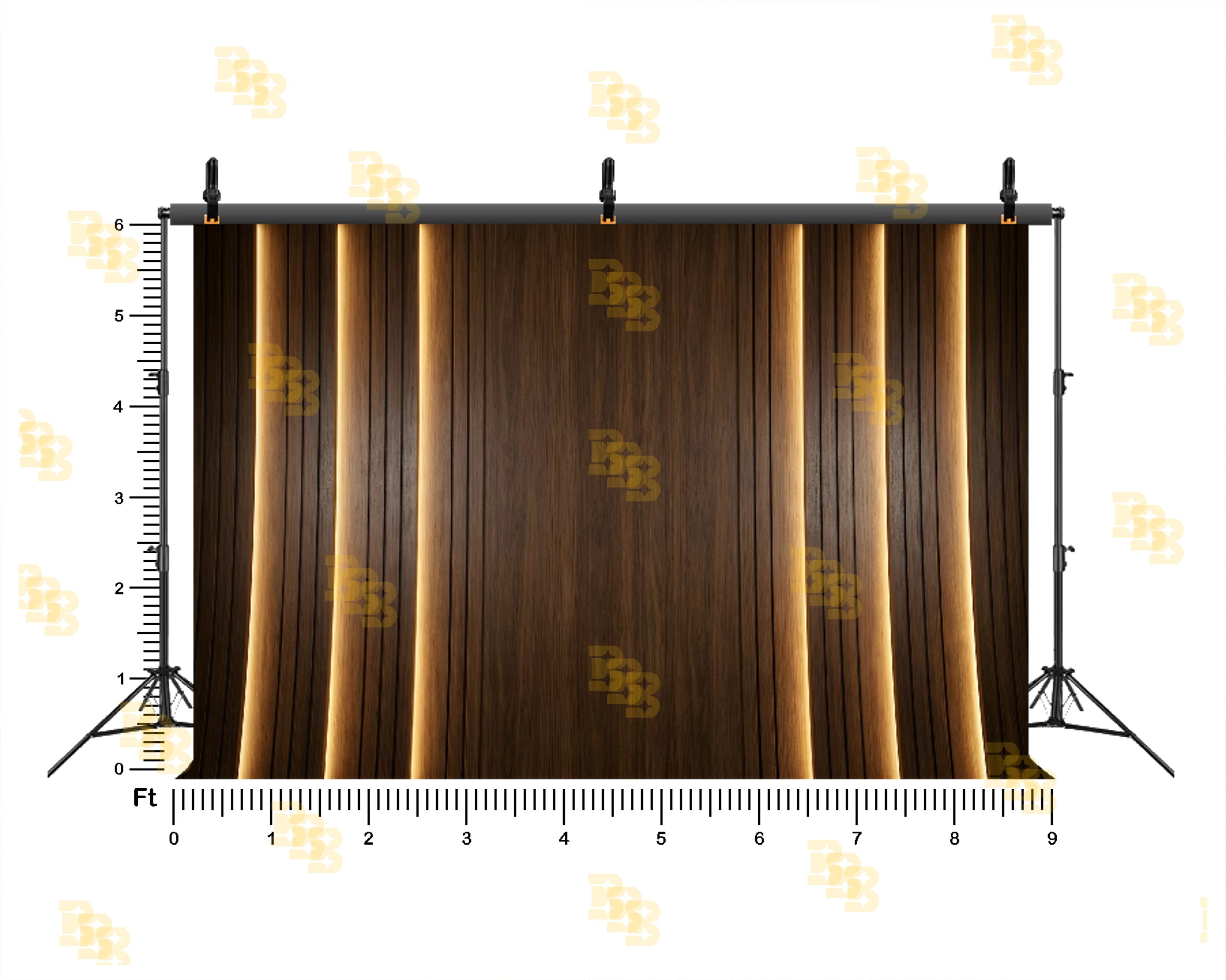 LUXURY WOODEN LED PANEL WALL BACKDROP FOR PORTRAIT & STUDIO PHOTOGRAPHY