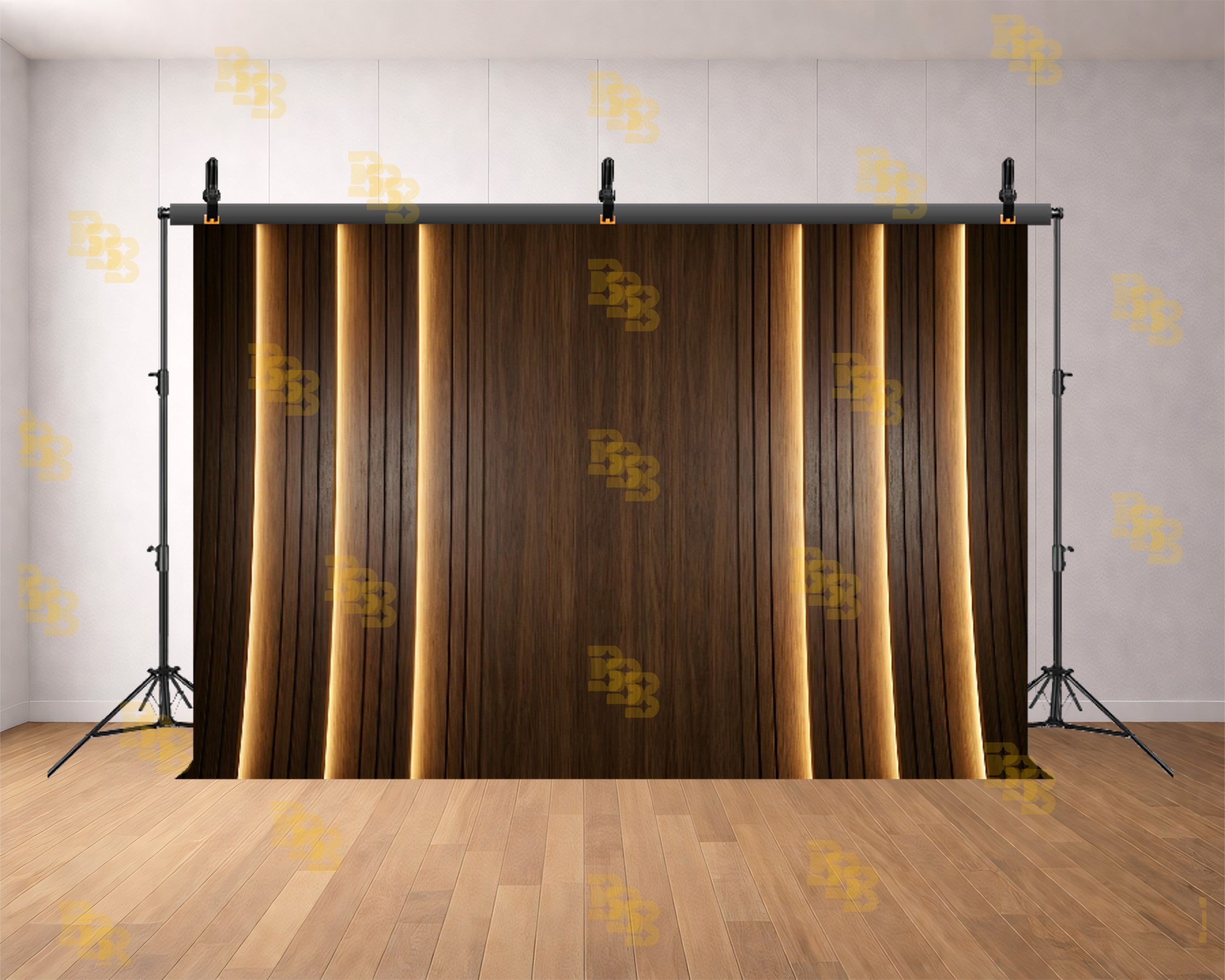LUXURY WOODEN LED PANEL WALL BACKDROP FOR PORTRAIT & STUDIO PHOTOGRAPHY
