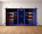 NEON CONTENT CREATOR STUDIO ROOM BACKDROP FOR STREAMING & GAMING PHOTOGRAPHY