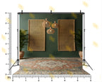 BOHO RATTAN PANEL INTERIOR BACKDROP FOR LIFESTYLE & PORTRAIT PHOTOGRAPHY