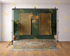 BOHO RATTAN PANEL INTERIOR BACKDROP FOR LIFESTYLE & PORTRAIT PHOTOGRAPHY