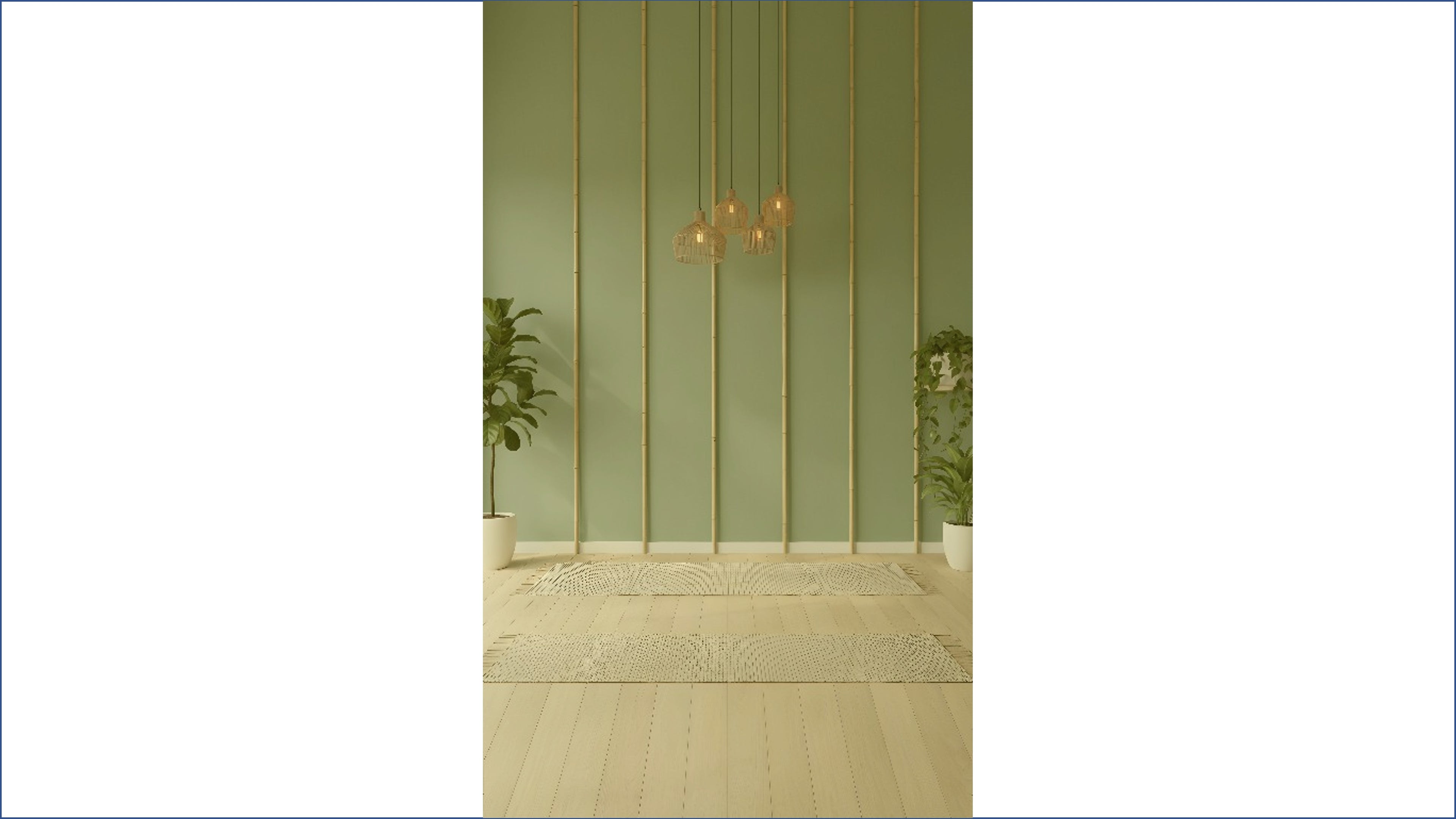 MINIMAL BAMBOO WALL INTERIOR BACKDROP FOR LIFESTYLE & PORTRAIT PHOTOGRAPHY