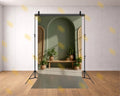 BOHO ARCH PLANT INTERIOR BACKDROP FOR LIFESTYLE & PORTRAIT PHOTOGRAPHY
