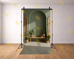 BOHO ARCH PLANT INTERIOR BACKDROP FOR LIFESTYLE & PORTRAIT PHOTOGRAPHY