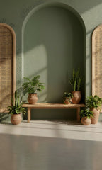 BOHO ARCH PLANT INTERIOR BACKDROP FOR LIFESTYLE & PORTRAIT PHOTOGRAPHY