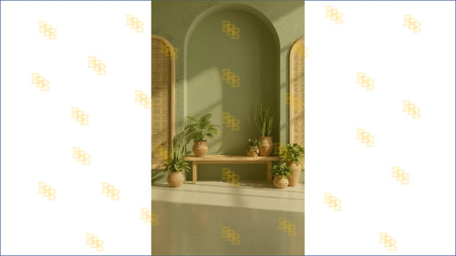 BOHO ARCH PLANT INTERIOR BACKDROP FOR LIFESTYLE & PORTRAIT PHOTOGRAPHY