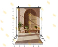 MINIMAL BOHO RATTAN ARCH BACKDROP FOR LIFESTYLE & PORTRAIT PHOTOGRAPHY