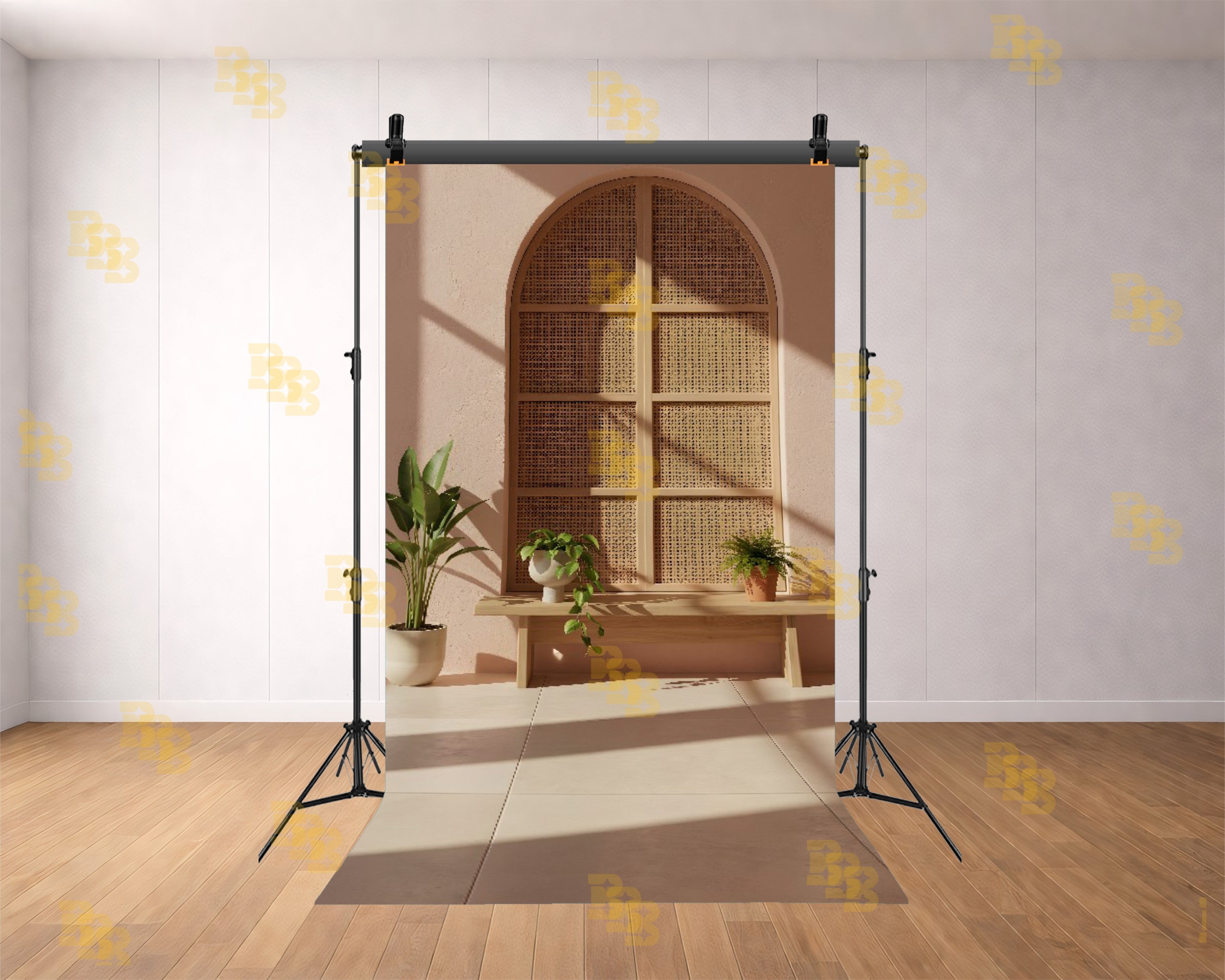 MINIMAL BOHO RATTAN ARCH BACKDROP FOR LIFESTYLE & PORTRAIT PHOTOGRAPHY