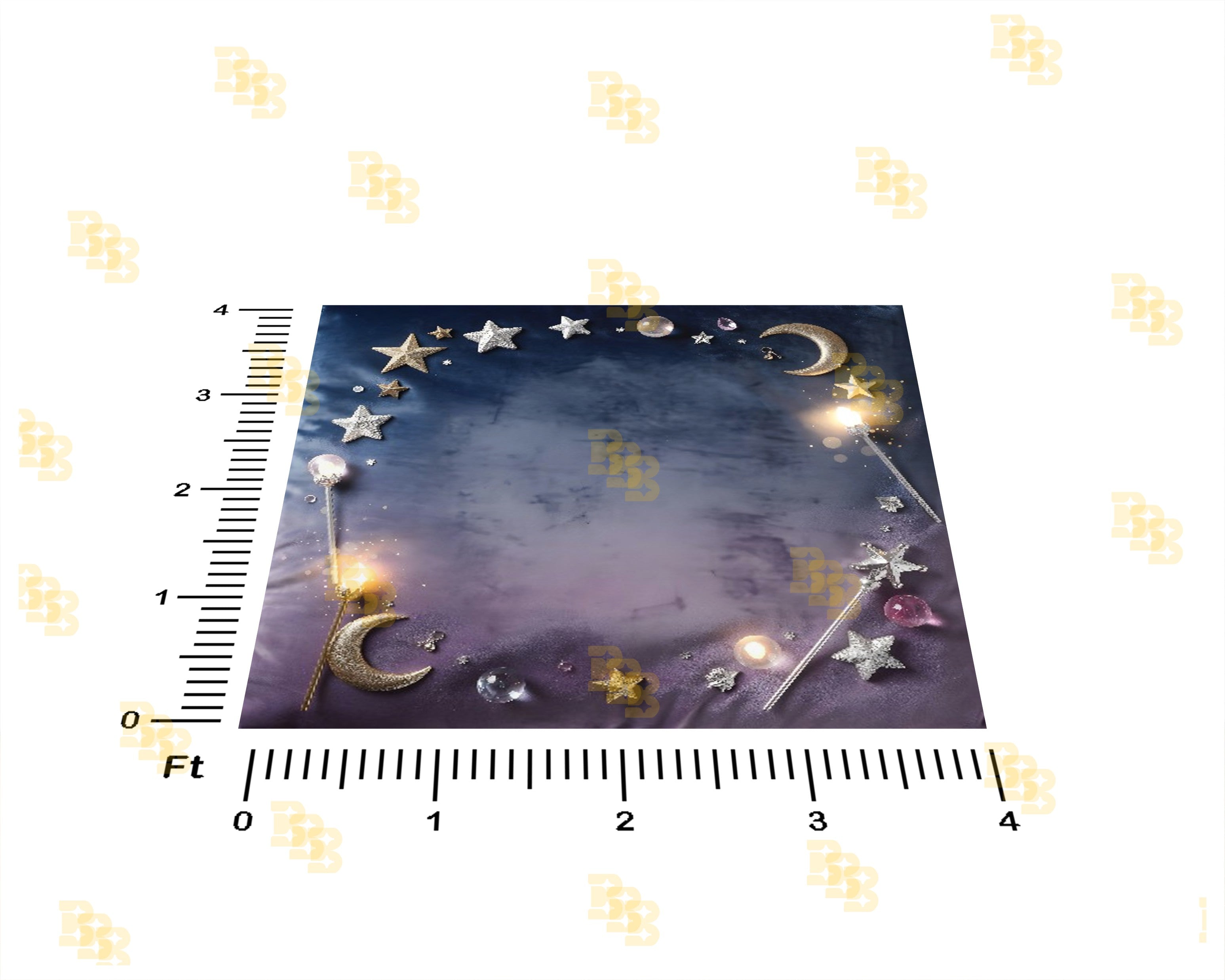 MAGICAL MOON & STARS FANTASY DREAM BACKDROP FOR NEW BORN BABY PHOTOGRAPHY